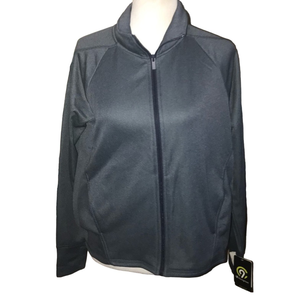 Champion Gray Full Zip Soft New Jacket Small